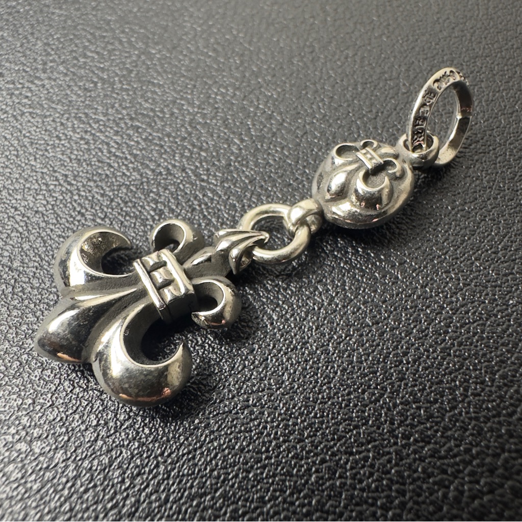 Chrome Hearts Silver Fleur-De-Lis Pendant